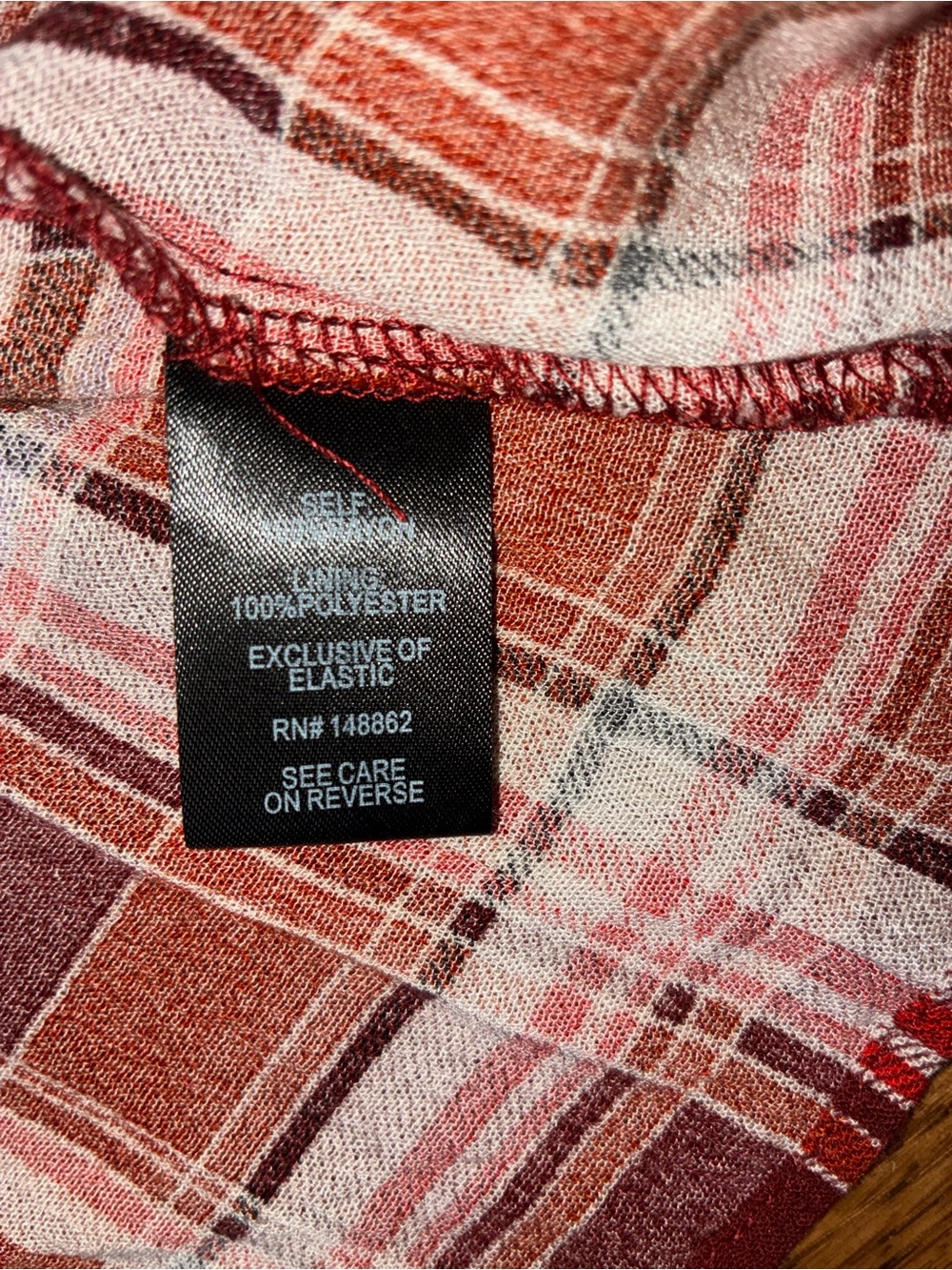 Torrid Babydoll Crinkle Gauze Plaid Smocked Cold Shoulder Top Lumberjack Vibes - Picture 7 of 8